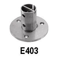 Stainless Steel Anchorage / 3-5/16" Dia. X 15/64", 3 Holes 7/16" Dia. for Tube 1 2/3" diameter (E403)