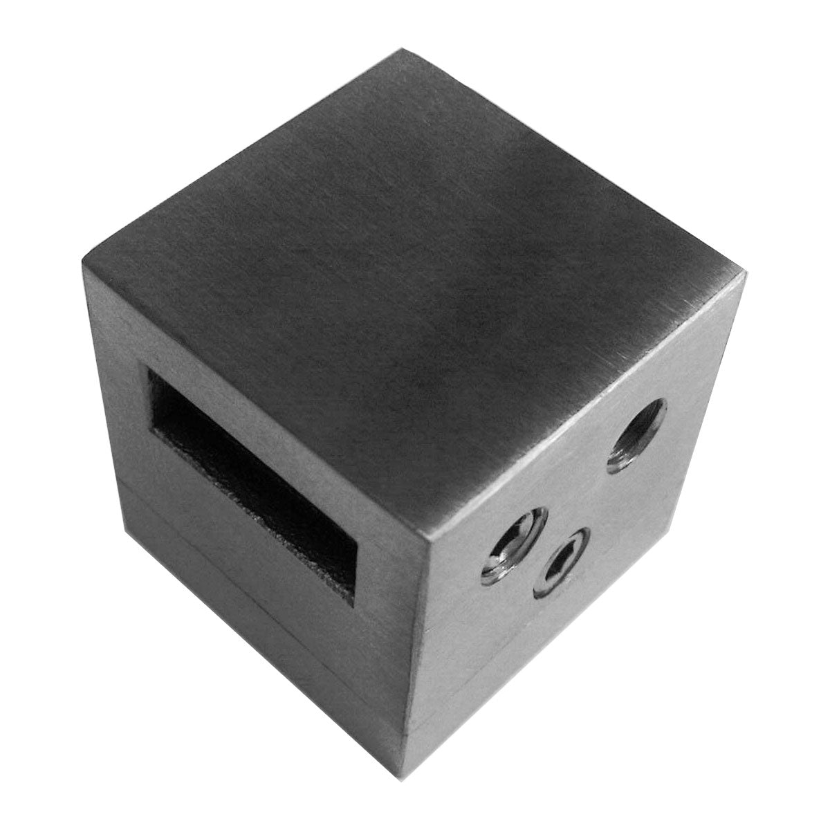 Stainless Steel Bar Holder for 9/16" x 1/4" Flat Bars (E036010) - Stair Parts USA