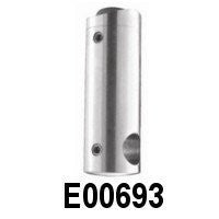 Stainless Steel Round Bar Holder for Int. 1 2/3" Round Newel Post