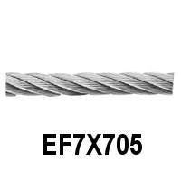 Wire Rope 5MM, 13/64" Dia. 328 Ft. Per Spool (EF7X705)