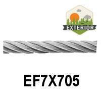 Wire Rope 5MM, 13/64" Dia. 328 Ft. Per Spool (EF7X705)