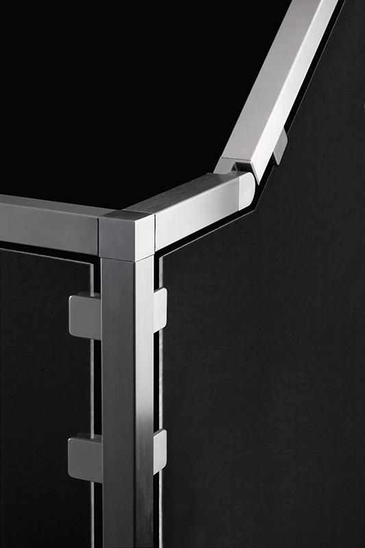 Stainless Steel Corner Fitting for Square Tube 1 - 9/16&quot; (E4723) - Stair Parts USA