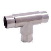 Stainless Steel 3-Way Flush Fitting for 1-2/3&quot; Handrail (E453)