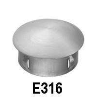 Stainless Steel Mushroom Style End Cap for Tubular Handrail