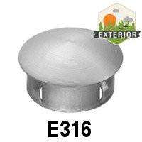 Stainless Steel Mushroom Style End Cap for Tubular Handrail