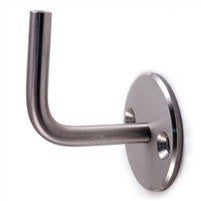 Stainless Steel Handrail Support / 2-61/64" x 2-61/64", 1/2" Dia., With Internal Thread M6 (E0224)
