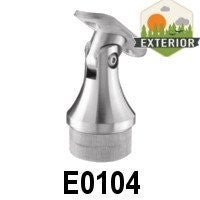 Stainless Steel Handrail Support / 2 - 9/32&quot; x 3/4&quot; Dia, For Tube 1 2/3&quot; Dia., Pivotable (E0104, E0104 - 316) - Stair Parts USA