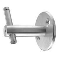 Stainless Steel Handrail Support / 3-5/32" Dia. x 13/64", Adjustable Height (E0221)