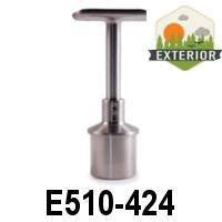 For Tube 1 2/3&quot; Dia., Stiff, Adjustable in Height Satinized (E510-424)