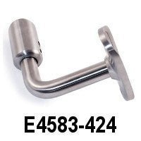 Stainless Steel Handrail Support for Tube 1 2/3" Dia., For Lateral Fastening, STIFF (E4583, E4583 - 424) - Stair Parts USA