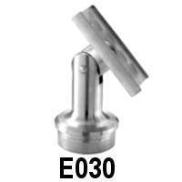 Stainless Steel 2 9/16" x 3/4" Dia., Pivotable Handrail Support for 1 2/3" Handrail (E030)