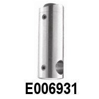 Stainless Steel Round Bar Holder for Int. 1 2/3&quot; Round Newel Post - Stair Parts USA