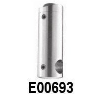 Stainless Steel Round Bar Holder for Int. 1 2/3" Round Newel Post - Stair Parts USA