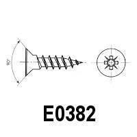 Stainless Steel Screw Crossed Recessed Countersunk Flat Head 25/32&quot; Flat Head Screw for Wood (E0381, E0382) - Stair Parts USA