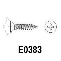 Cross Recessed Countersunk 55/64&quot; Flat Head Screw