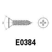 Cross Recessed Countersunk 55/64&quot; Flat Head Screw