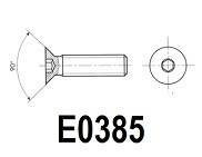 Hexagon Socket Countersunk Flat Head Screw (E0385)
