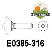 Hexagon Socket Countersunk Flat Head Screw (E0385)