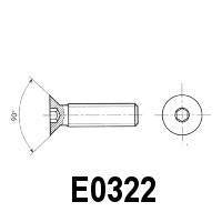 Hexagon Socket Countersunk Flat Head Screw (E0385)