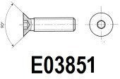 Hexagon Socket Countersunk Flat Head Screw (E0385)