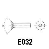 Hexagon Socket Countersunk Flat Head Screw (E0385)