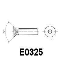 Hexagon Socket Countersunk Flat Head Screw (E0385)