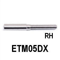 Threaded Terminal (Right or Left) for Rope 13/64" (ETM05)
