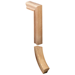 Straight Gooseneck w/No Cap Fitting for 6710 Handrail (7799 - 2) - Stair Parts USA