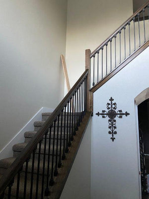 Straight Series 1/2" Square x 44"H Hollow Iron Baluster (9000) - Stair Parts USA