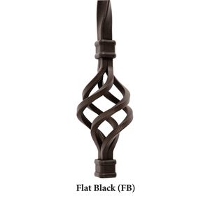 Straight Series 1/2" Square x 44"H Hollow Iron Baluster (9000) - Stair Parts USA