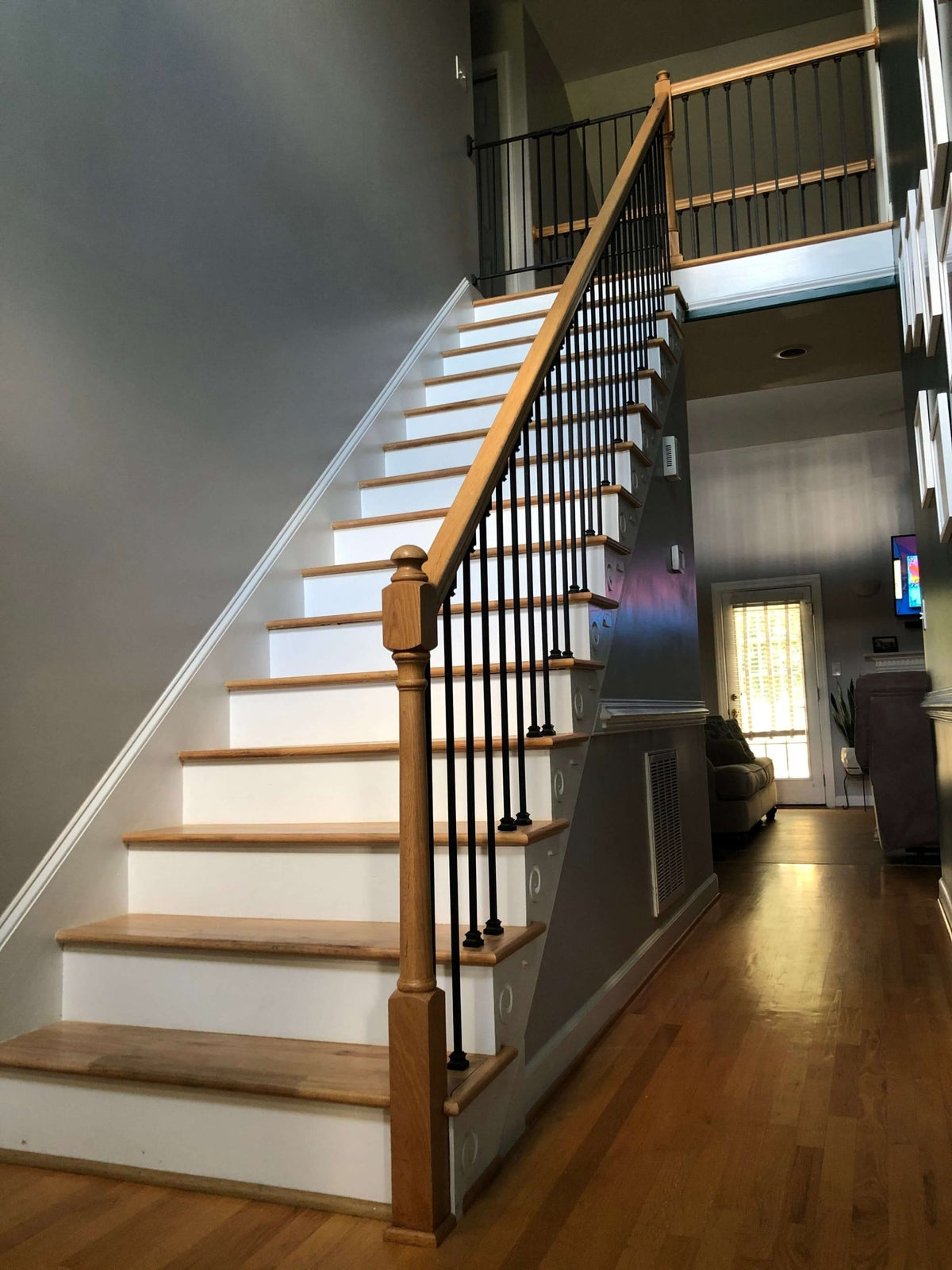 Straight Series 1/2&quot; Square x 44&quot;H Hollow Iron Baluster (9000) - Stair Parts USA