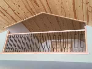 Straight Series 1/2" Square x 44"H Hollow Iron Baluster (9000) - Stair Parts USA