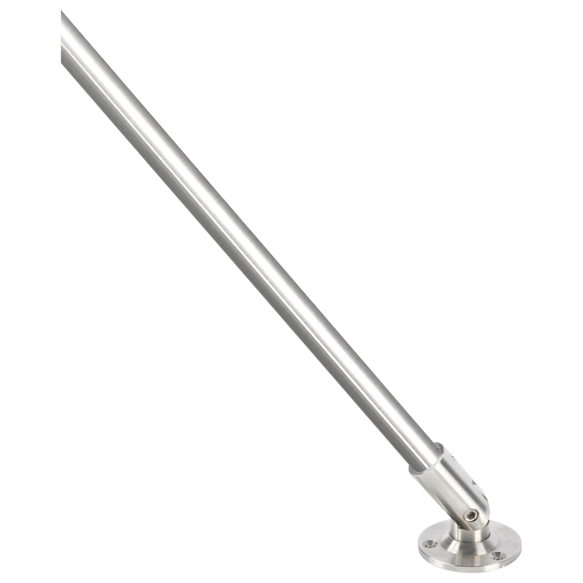 Swivel Bracket for 5/8" Horizontal Hollow Iron Bar Railing (T-CS-5.1.2, Stainless Steel or Satin Black)