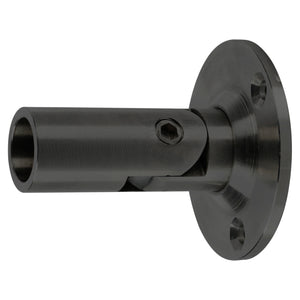 Swivel Bracket for 5/8" Horizontal Hollow Iron Bar Railing (T-CS-5.1.2, Stainless Steel or Satin Black)