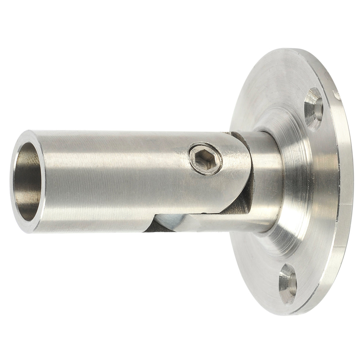 Swivel Bracket for 5/8" Horizontal Hollow Iron Bar Railing (T-CS-5.1.2, Stainless Steel or Satin Black)