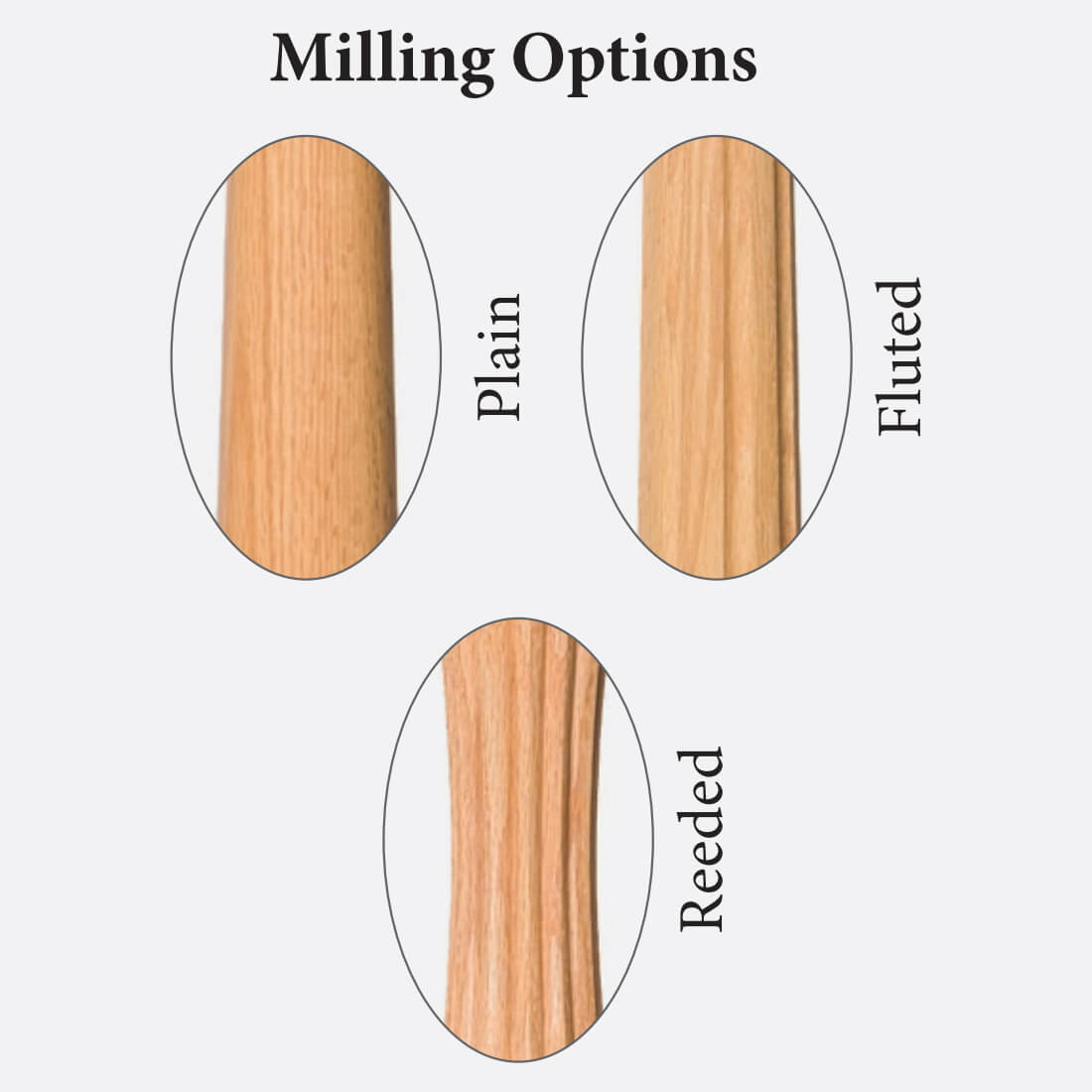 Utah 1 - 3/4&quot; 2315 Elegant Rise Pin Top Baluster (Plain, Fluted, or Reeded) - Stair Parts USA