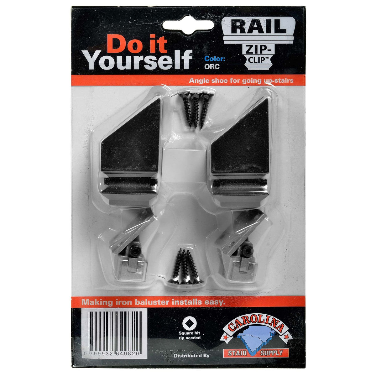 Zip Clip Shoes for 1/2&quot; Hollow Iron Balusters